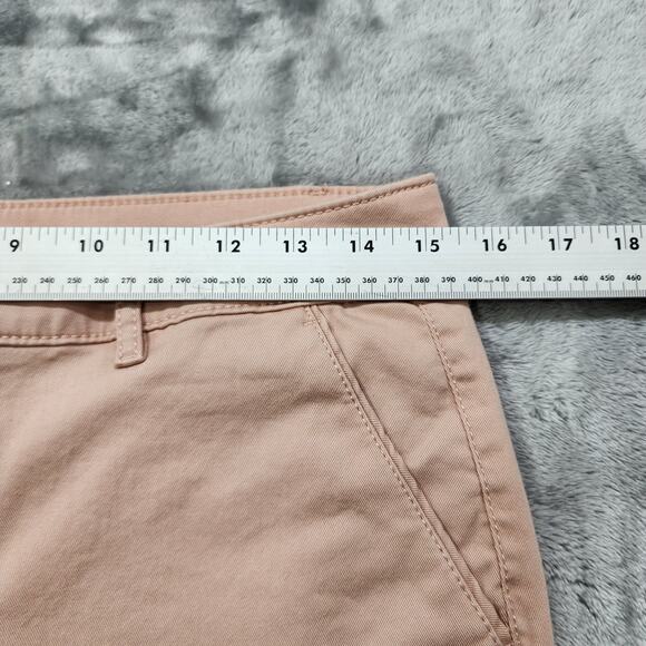 Ann Taylor LOFT Pant Womens 6P PETITE Pink Marisa Mid Rise Cropped Chino Preppy - Picture 6 of 10